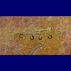 Aboriginal Art Canvas - Betty West-Size:101x140cm - H